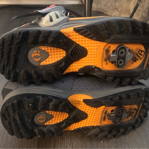 Pearl Izumi X-Alp Enduro Men’s Black Orange Silver Cycling Shoes Size EU 40/7US - Picture 8 of 12